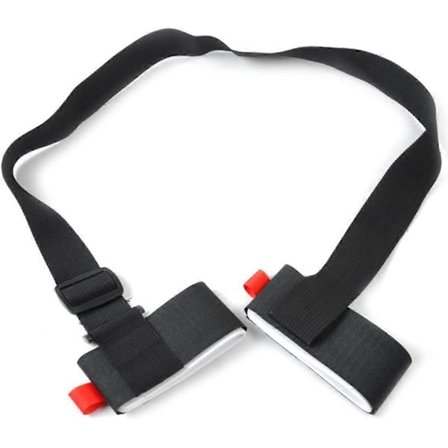 2 Pakk Justerbare Ski- og Stavebærerremme Skulderbærer Lås Håndtak Belte med Polstret Feste