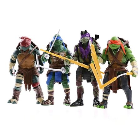 Tegneserie Ninja Turtles Figur Legetøj, 4 stk. 13 cm Action Figur Klassisk Model Legesæt Gave til Børn