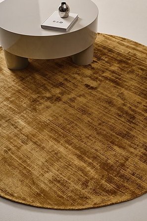 Jotex - Runder Viskoseteppich ø 200 Cm Baumwolle/Viskose Einfarbig ANELA - Kaufen Viskoseteppiche bei Jotex