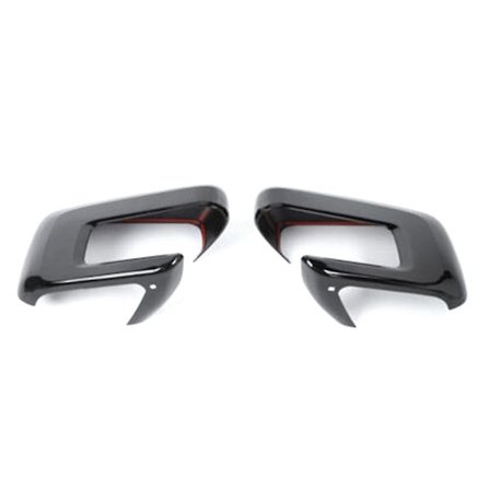 1 par sidespejlhuse til dekoration af forreste sidespejl til 2021 2022 blank sort