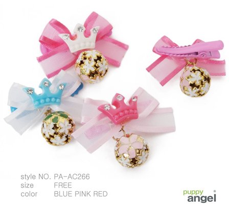 Puppy Angel - Crested Bell Hair Pin