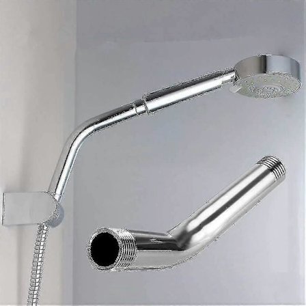 Dusjhode i rustfritt stål - Forlengelse Ekstra rør, veggmontert