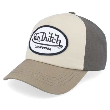 Von Dutch - Beige adjustable Cappellino - Oval Patch Toi Khaki/Olive Adjustable @ Hatstore