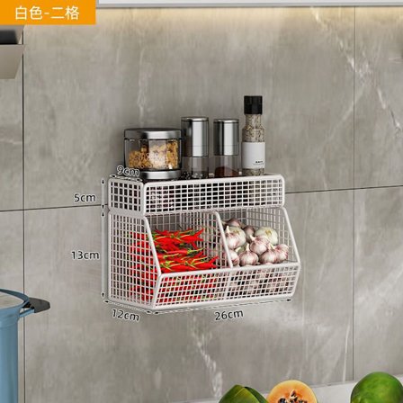 Køkkenarrangør Hylde Vægmonteret Krydderi Opbevaringshylde Køkken 2/3 Rum