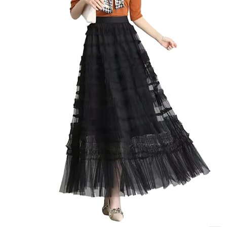 Tyllihameet naisille, pitkähelmainen tutu-keijuhame kerroksilla