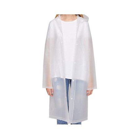 Transparent regnjakke Vandtæt regnponcho Regnbeklædning