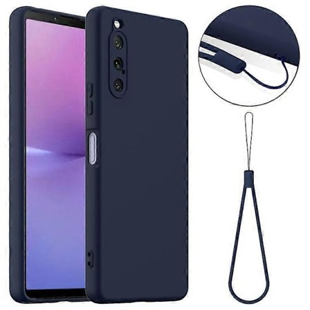 Kompatibel med Sony Xperia 10 V Cover Kompatibelt med MagSafe Flydende Silikone Telefon Cover med Snøre