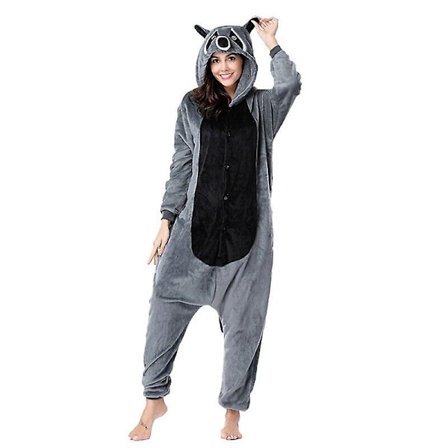 Vaskebjørn pyjamas mænd kigurumi dyre onesies til voksne tegneserie cosplay kostume ét-delt pijamas overall kvinder pyjamas heldragter