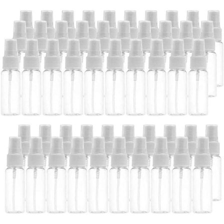 Pakke med 50 Premium Tomme Sprayflasker med Forstøver, 30 ml Parfume Flaske Fin Tåge Rejseflaske - Transparent_Super Gave