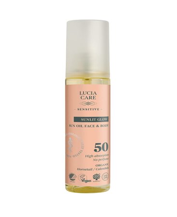 Lucia Care Sunlit Glow Sun Oil SPF 50 145 ml, Skincare, Solpleje, Solcreme