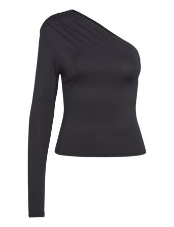 Shoulder Top Black Monki
