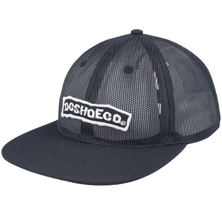 DC - Meshed Up Black Trucker Trucker Black Cap - @ Hatstore