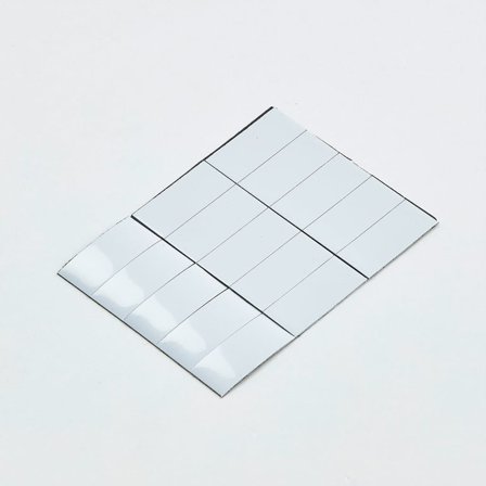 Magnetiska remsor för whiteboard - 50mm x 22mm - Vit