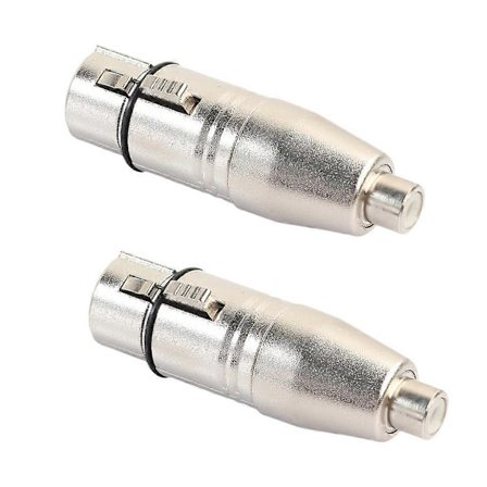2 st XLR till RCA Adapter, RCA Hona till XLR Hona Adapter Jack Kontakt-xindaren