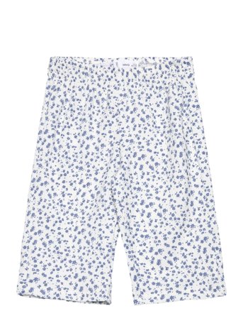 Floral Print Trousers Blue Mango