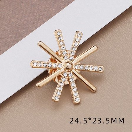 Rosettbrosch, damers exklusiva känsla, nischad nål, bröstblomma, exklusiva fasta kläder, kragnålstillbehör