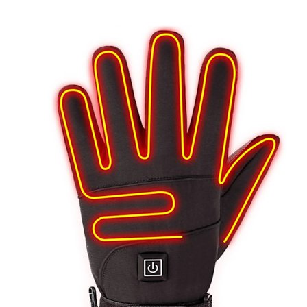 Waterproof Heated Gloves Electric Heat Gloves Winter Sport Heated Gloves for Climbing Battery Powered Rechargeable
