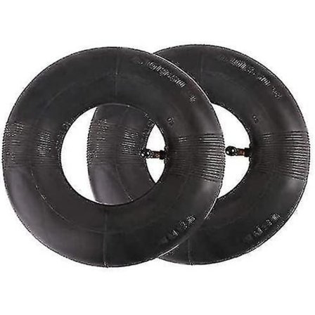 2 st 4.10/3.50-4 tum Innerslang Däck för Skottkärra Vagn Trädgårdskärra Gräsklippare Ersättningsslang 4.10-4