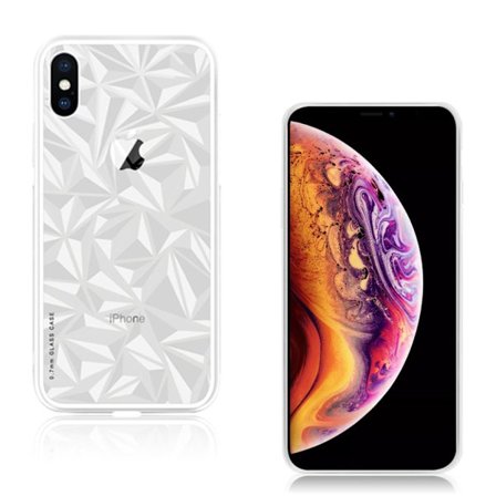 NXE iPhone Xs Max hybridfodral i glas - Vit