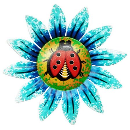 Gjerde Ornament Vegg Art Hengende Skulptur BLÅ