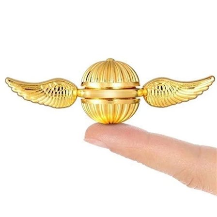 Rolig Ängelvingar Hand Spinner Golden Snitch Cupid Fidget Spinner Antistress Metall Hand Rotation Fidget Leksaker För Barn Present (FMY)