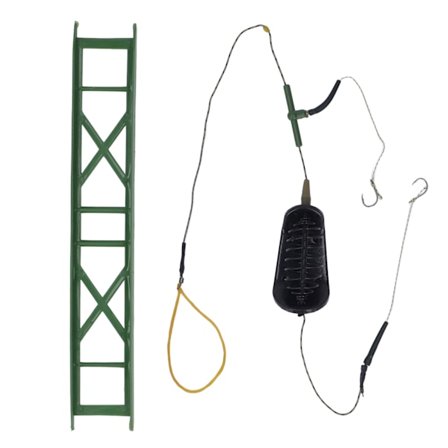 Fiske krog stærk kraft bid bur effektiv hav fisk krog med metal synk til karpe 50g / 1.8oz