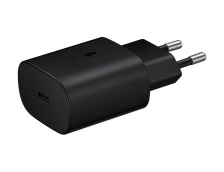 Samsung 25 watt reiseadapter - USB-C med kabel, USB PD 3.0 PPS