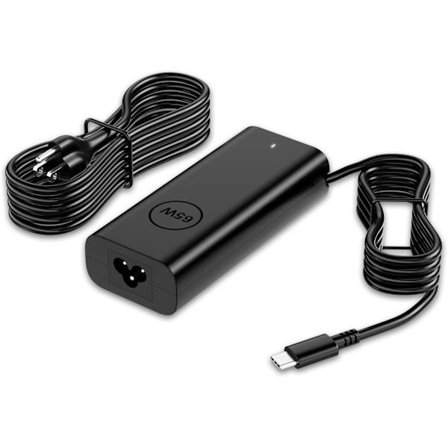 2025 Nyeste Modell Erstatning for Dell Laptop Lader USB C 65W 45 Watt - Slank AC Adapter for Dell Latitude 5420 Lader 5540 552