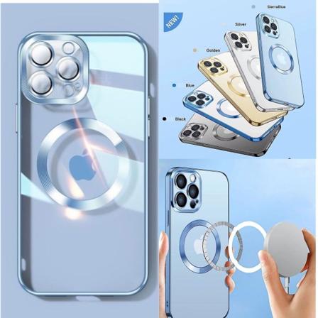 Ny versjon 2.0 ren linse for etui med kamerabeskytter For iPhone 13 Gold