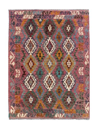 Mały Kilim Afgan Old Style Dywan 152X202 Wełna