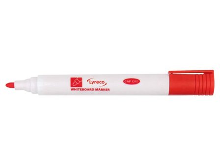 Lyreco Whiteboardpenna drywipe rund röd - Lyreco - Kontorsmaterial - Pennor - Whiteboardpennor - Rund spets