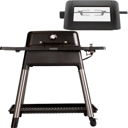 Everdure Force gasolgrill + rotisserie, matt svart | Utematlagning > Grillar > Gasolgrill | Bagaren och Kocken