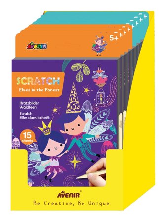 Avenir Avenir unisex A5 Scratch Book, ref.: 6307449, material:paper, cardboard