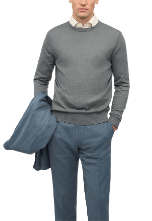 Tiger of Sweden Connor RWS Merino Stickad Tröja Tröjor Herr Grå M