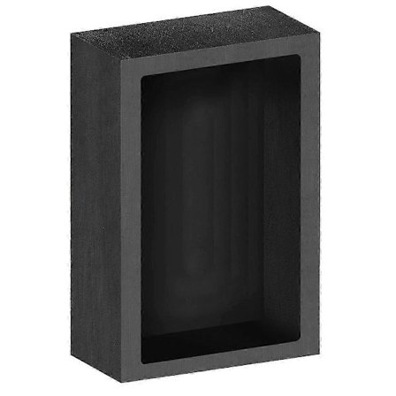 5KG Grafiittiharkkomuotti Valutyökalu, 7x2,8 X 2 tuuman muotti alumiinin, kuparin ja hopean sulatukseen, valuun, jalostukseen ja kierrätykseen