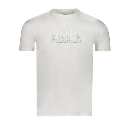 C.p. Company, T-shirt Wit, Heren, Maat:S,Katoen