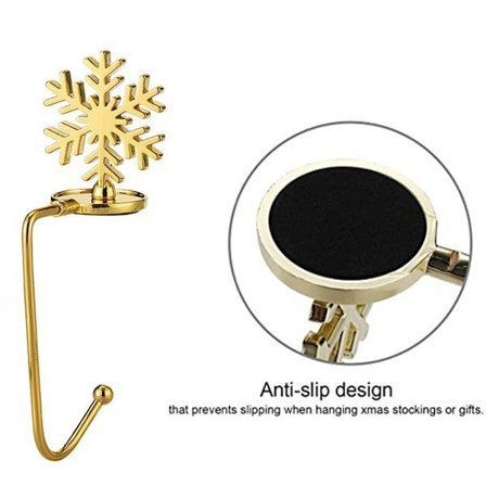 Julgransstrumpahållare för öppen spis Krans Renkrokar Hängare Säkerhetsspiskrokar Julfesttillbehör stil 1