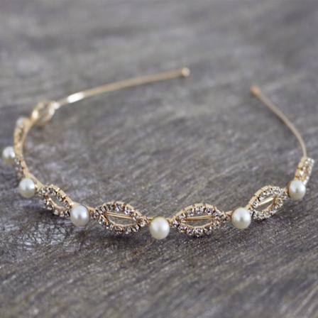 Rhinestone Hair Hoop Morsiamen hiustarvikkeet GOLD3 GOLD3 Gold3
