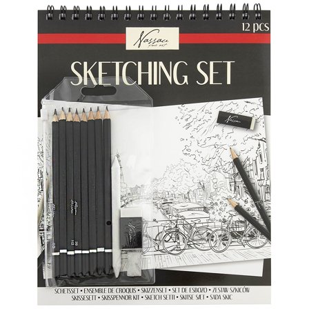 Sketching Set Sketching Pencils + Spiral Pad