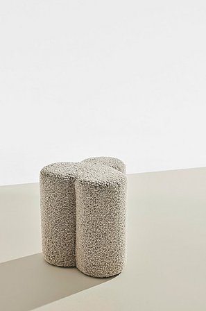 Jotex - Pouf Aus Bouclé Ø40cm Acryl/Sperrholz/Polyester Bodhi - Kaufen Pastill - Möbel bei Jotex