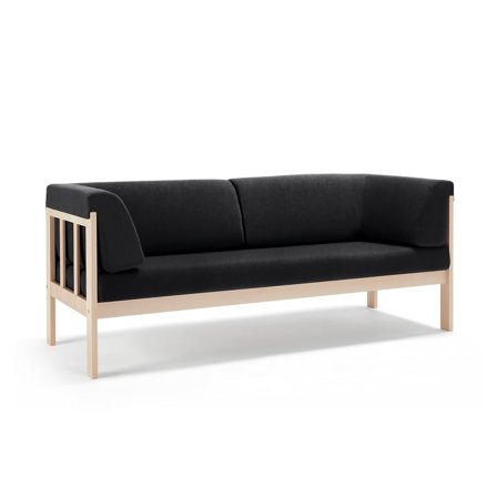 3-seater sofa KIM, Medley fabric, black