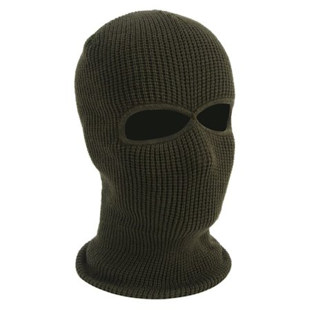 2 reikää Balaclava Hupullinen Pipo Täysi Kasvonaamio(Sotilasvihreä)