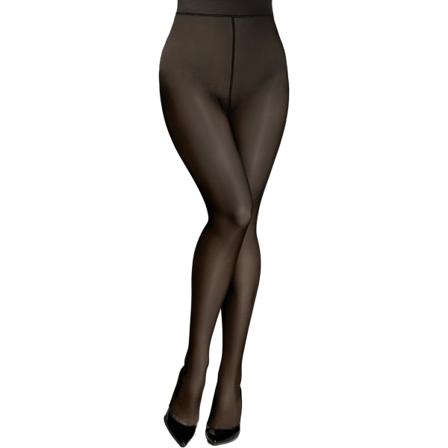 Skirta varma tights för kvinnor Faux transparenta vintertights i fleece
