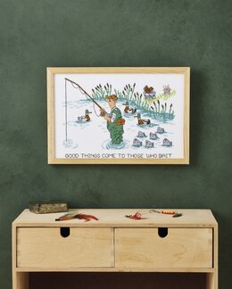 Stickpackung Bild Angeln