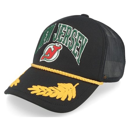 Mitchell & Ness - NHL Schwarz trucker Cap - New Jersey Devils Gold Leaf Vintage Trucker @ Hatstore