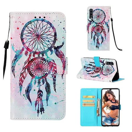 Samsung Galaxy A70 kuviollinen nahkakotelo - Unelma Sieppari