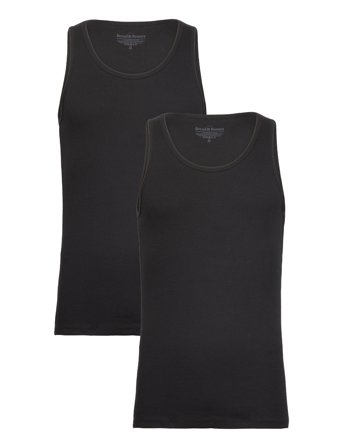 Bread & Boxers 2-Pack Tank Ribbed - Black - M