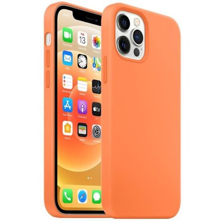 Beskyttelsesetui - E.F.CONNECTION - til iPhone 12 Mini - Stødabsorberende - Anti-glid - Orange