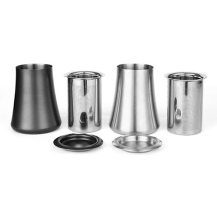 3 i 1 pulversigte kaffemel anti-støv melfilter kaffekop nødvendigt tilbehør DIY værktøj 2-delt sæt