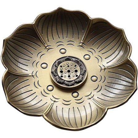 Rökelsepinnehållare i zinklegering Lotus Askfångare, Vintage i DXGHC